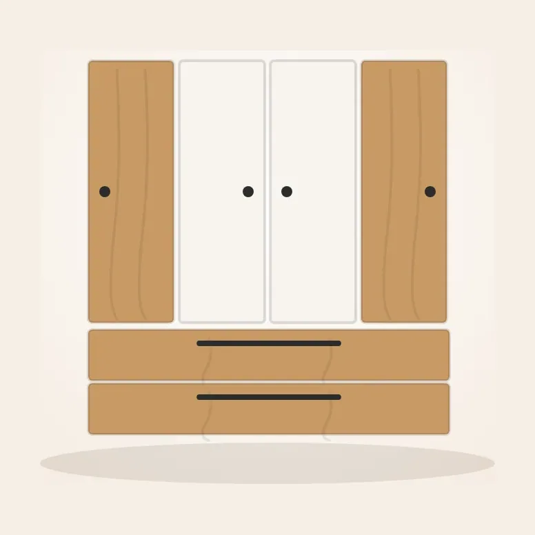 Closet de puertas batientes